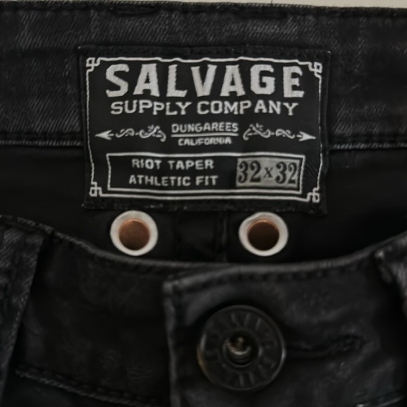 32x32 Salvage Riot Taper Athletic Fit Jeans - Picture 4 of 8